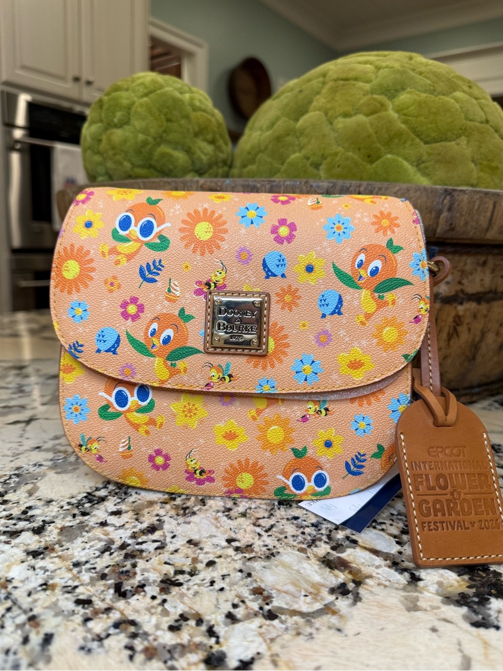 NWT Dooney & Bourke Bag - 2026 EPCOT Flower & Garden - Orange Bird Crossbody